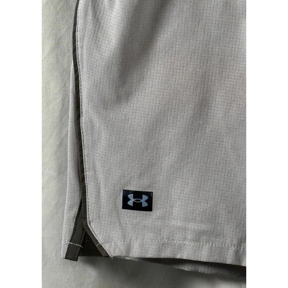 Under Armour Compression Lined Volley Swim Trunks, Gray/Orange,Sz: XXL, 87-15 - Picture 6 of 16